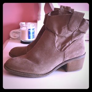 Tan booties